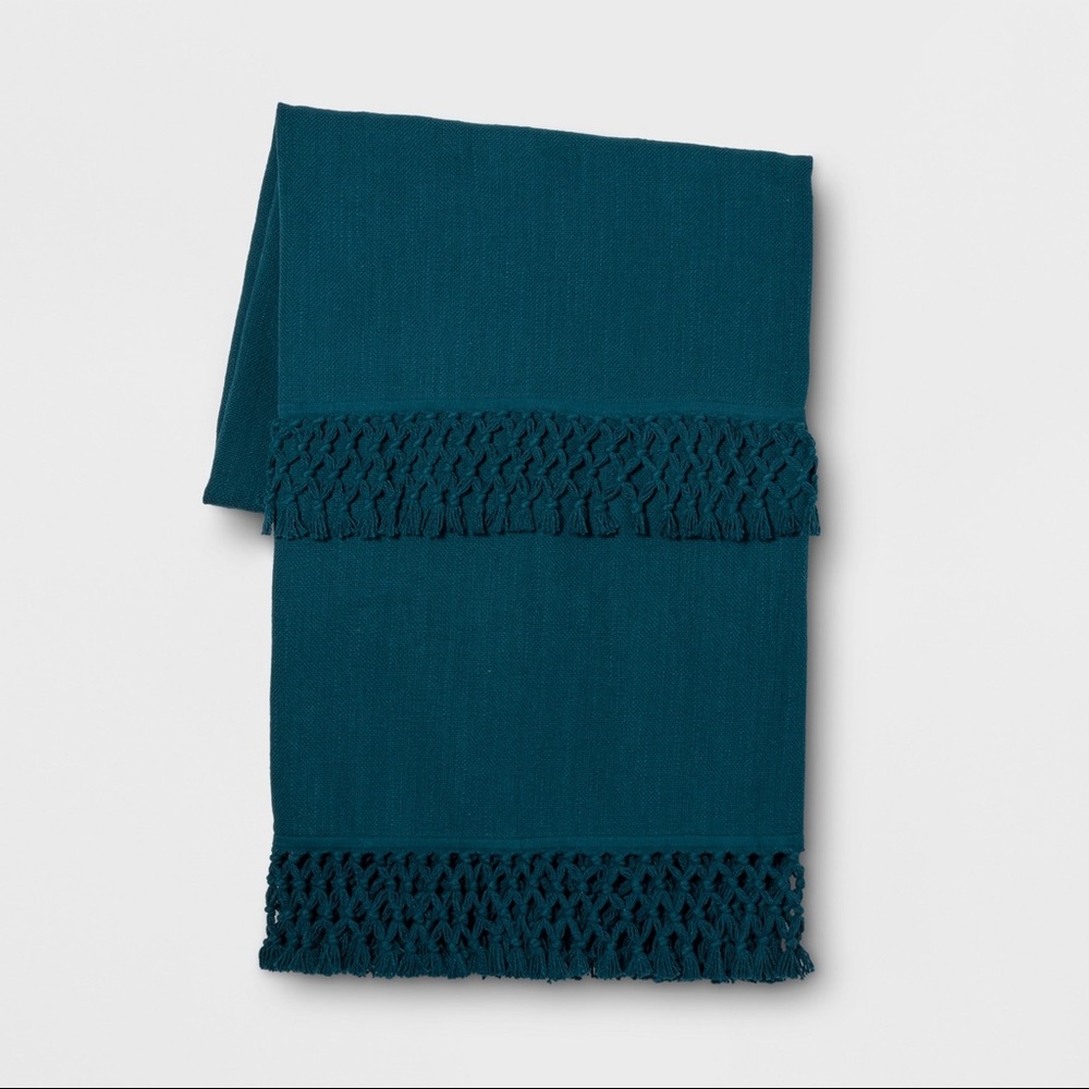 Opalhouse |Macrame Trim Oversized End of Bed Throw